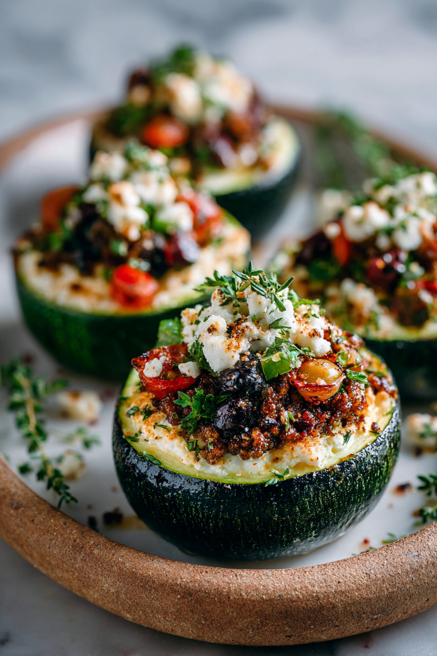 Mediterranean Stuffed Zucchini Recipe