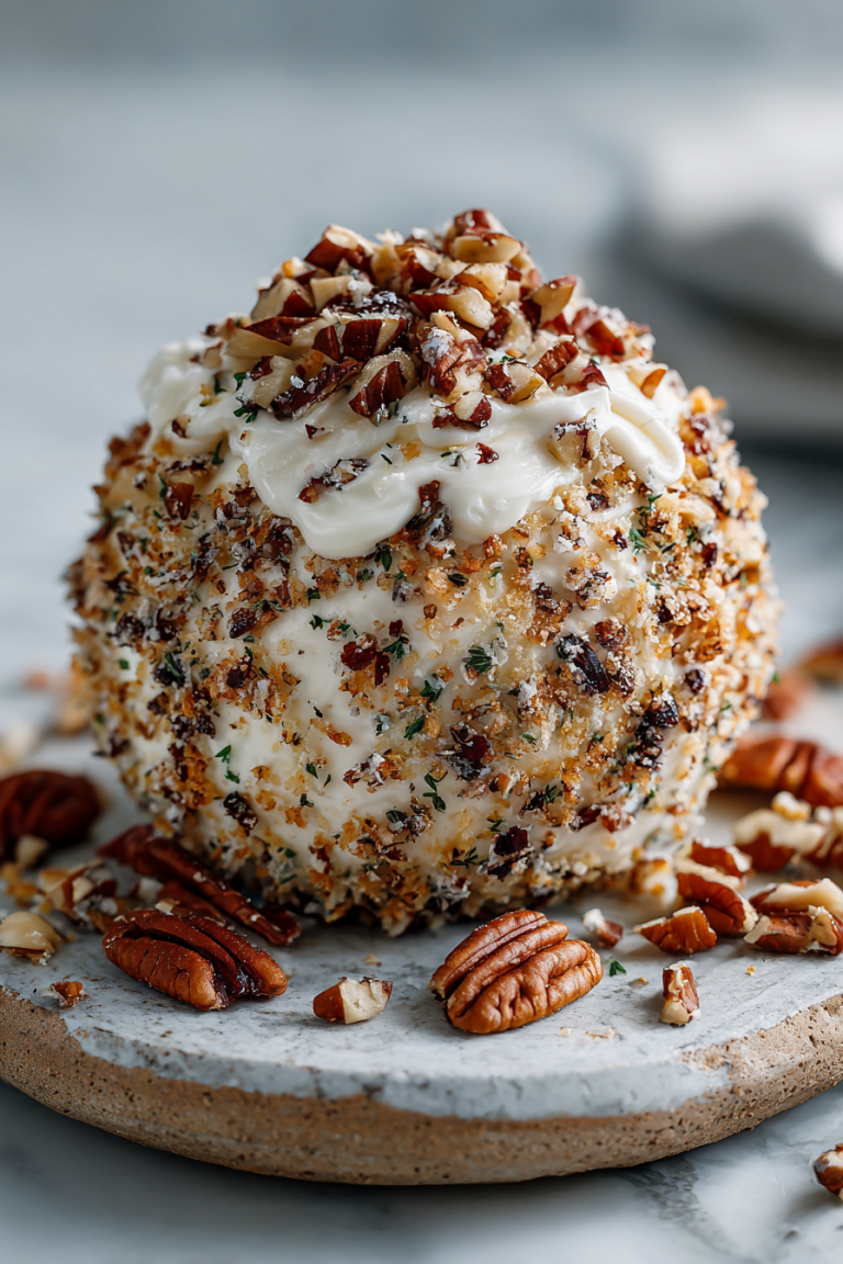 Pineapple Pecan Cheese Ball Delight