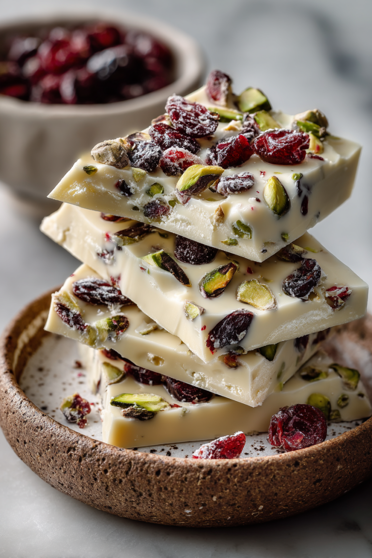 Pistachio Cranberry Bark Recipe