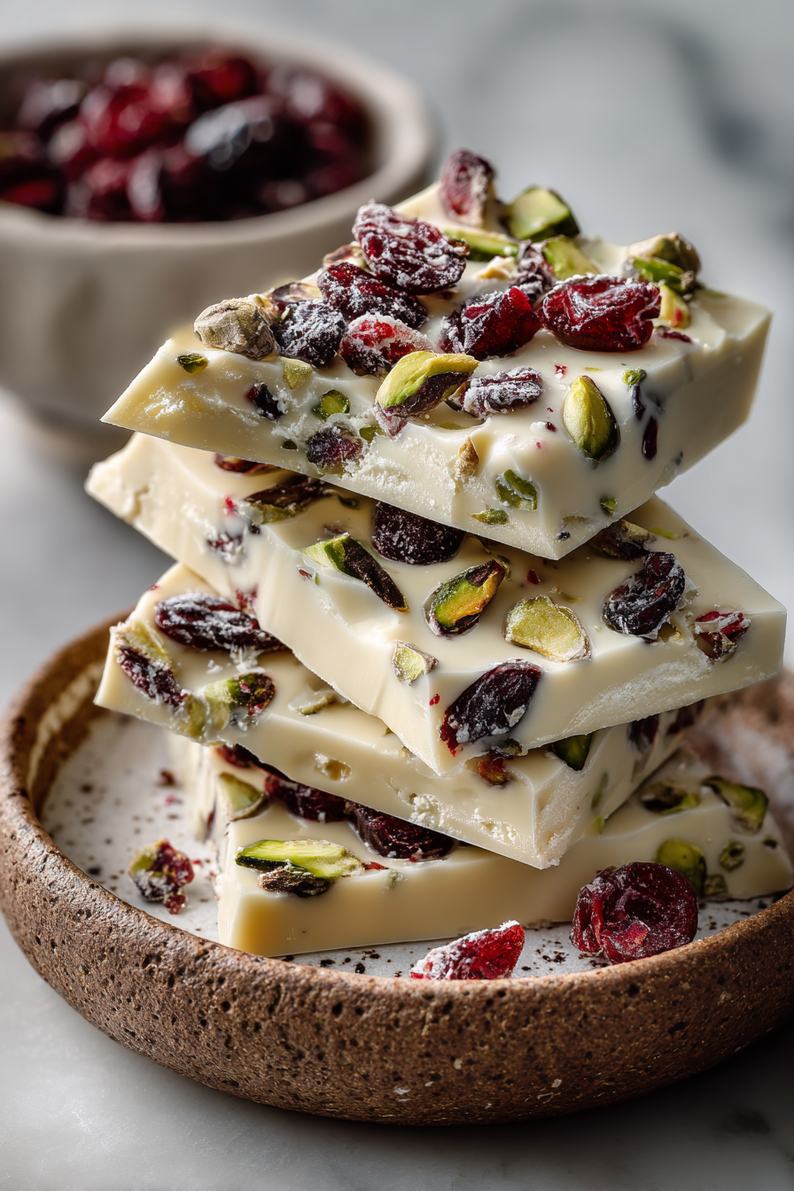 Pistachio Cranberry Bark Recipe