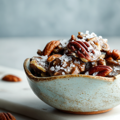 Sea Salted Praline Pecan Clusters