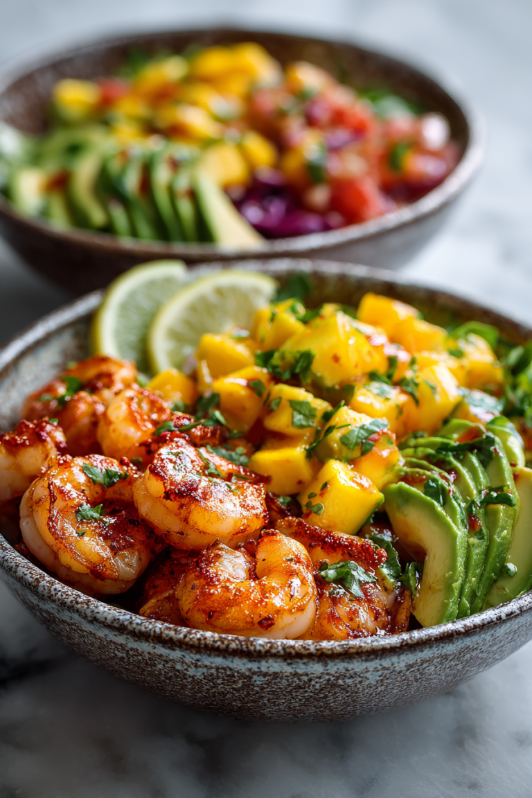 Shrimp and Mango Salsa Bowls