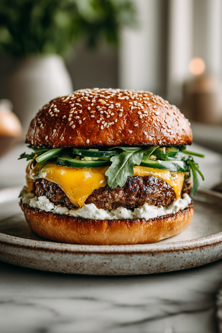 Smashed Jalapeno Cheese Burger Recipe