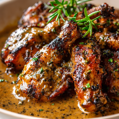 Smothered Turkey Wings with Rich Gravy
