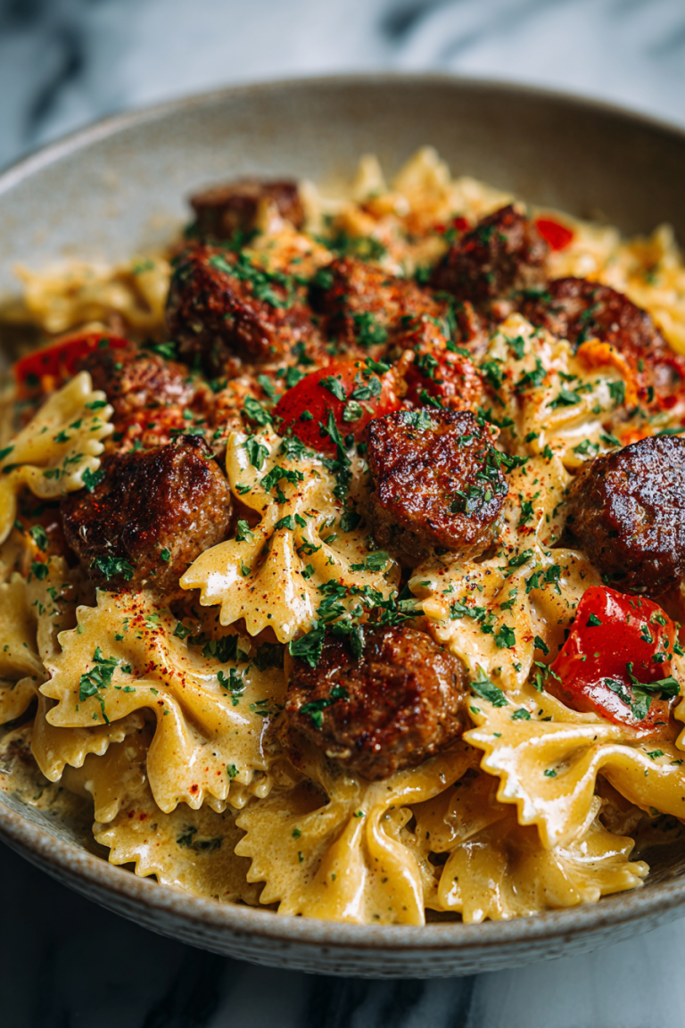 Spicy Cajun Beef Sausage Dinner