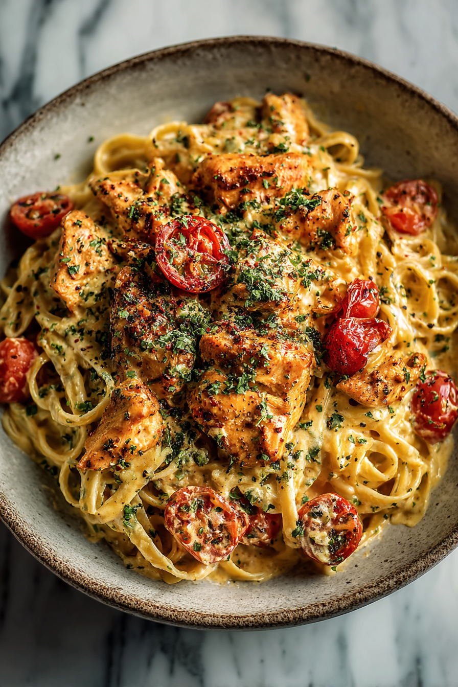 Spicy Cheesy Garlic Butter Chicken Dinner