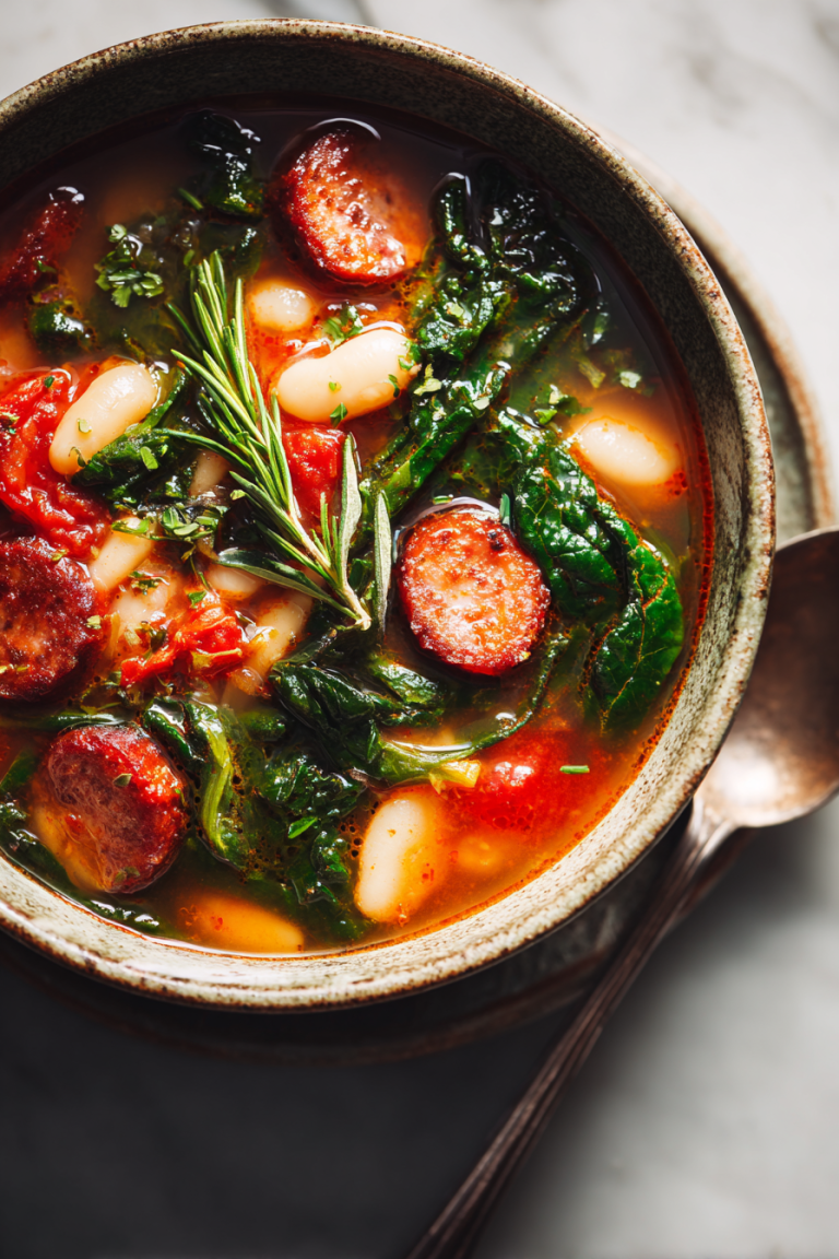 Spicy Italian Sausage and Bean Soup