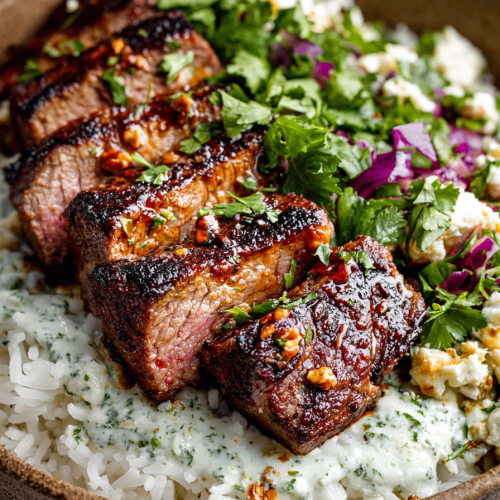 Steak and Queso Rice Bowl