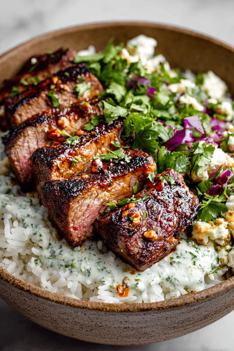 Steak and Queso Rice Bowl