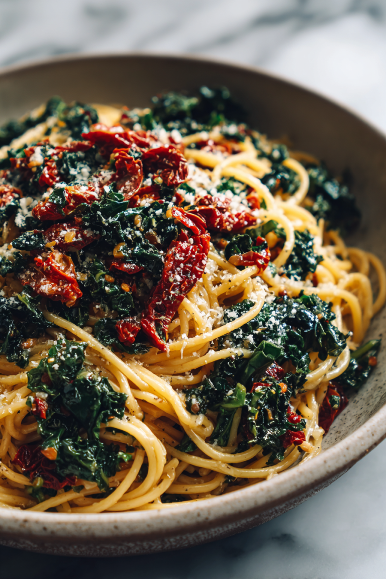 Sun-Dried Tomato Kale Pasta