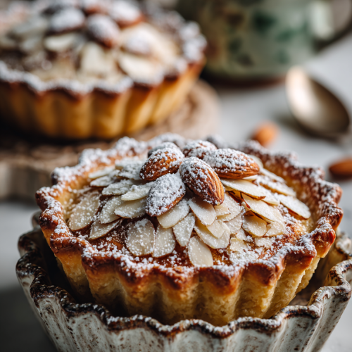 Sweet Almond Flaky Pastry Tarts