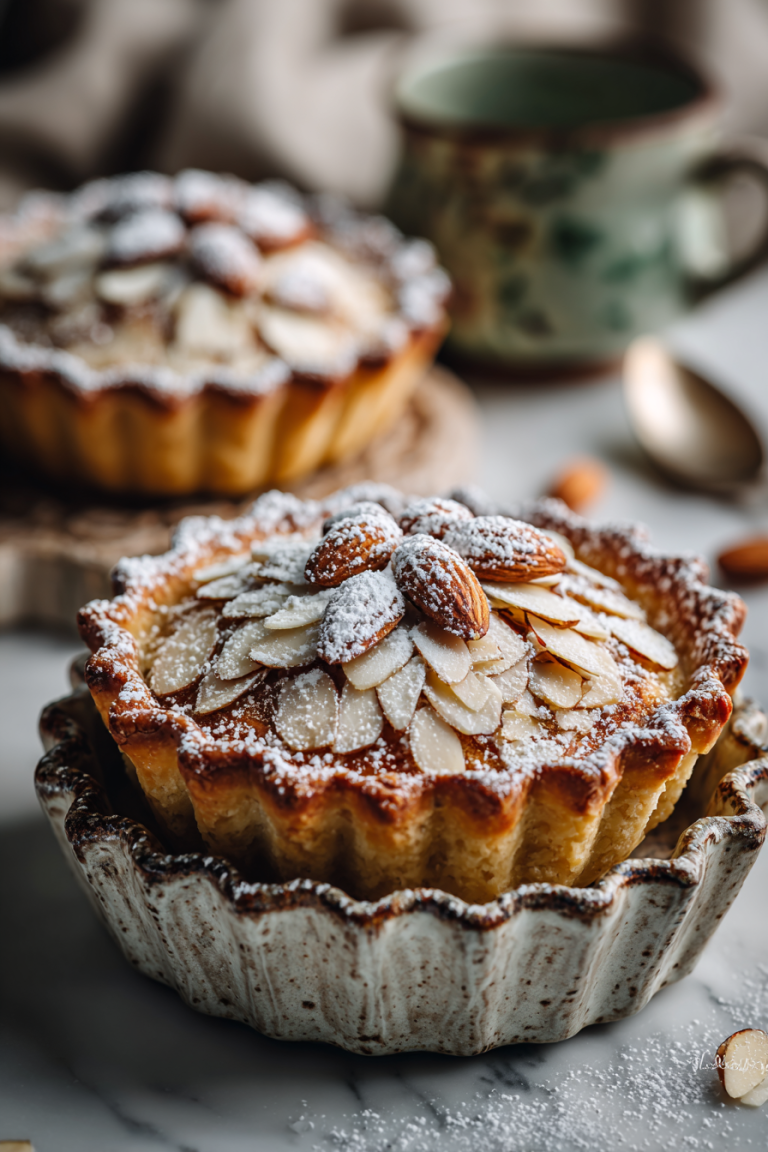 Sweet Almond Flaky Pastry Tarts