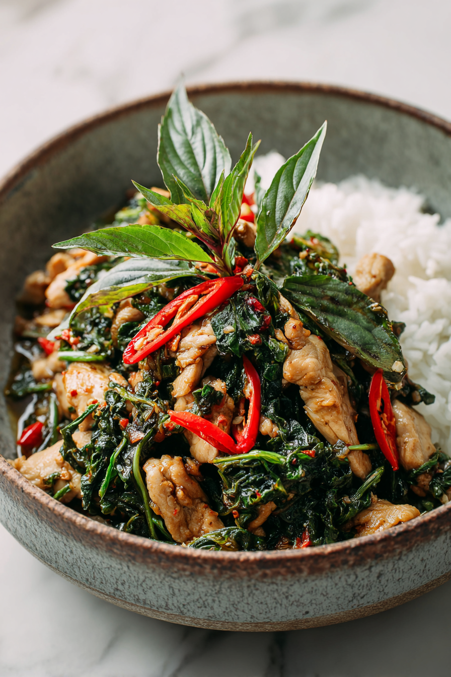 Thai Basil Chicken Stir Fry