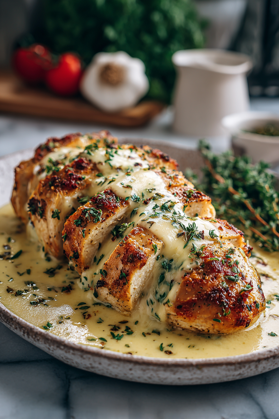 Twisted Velveeta Mozzarella Chicken Dinner