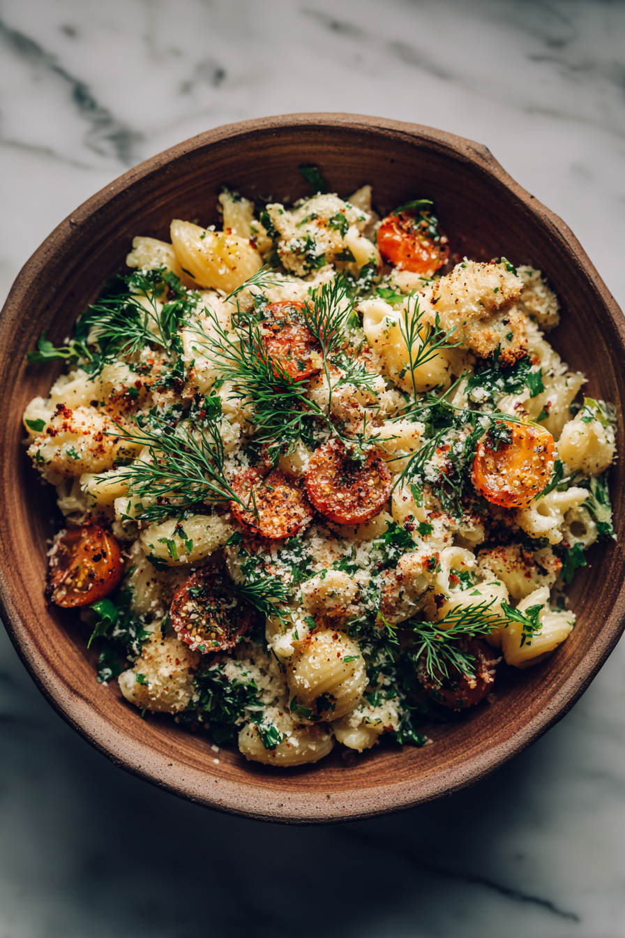 Vegan Caesar Pasta Salad Recipe