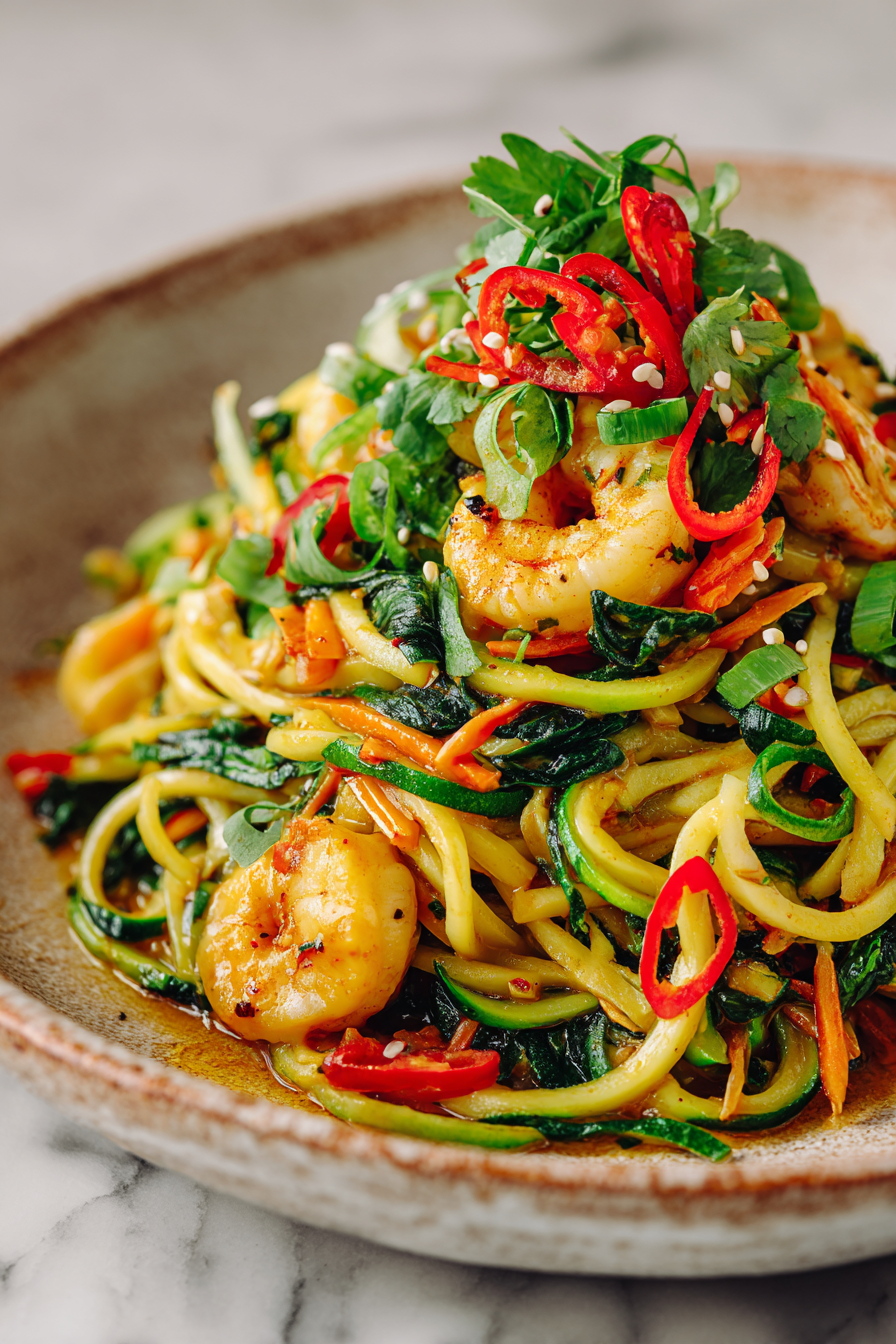 Zucchini Pad Thai Stir Fry